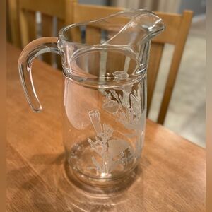 Vintage Culver Pitcher Poppy Design
